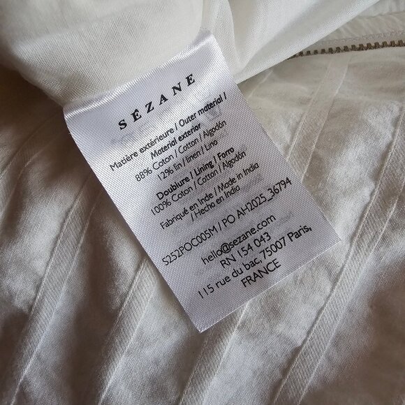 Sezane x Baziszt Large Pouch - Bird Embroidery - NWT - Picture 8 of 10